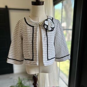 IVORY BOUCLÉ BLOOM JACKET 100026112